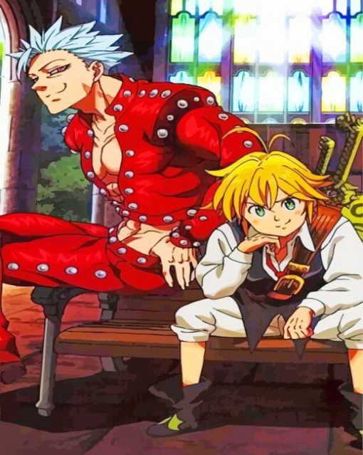 Seven Deadly Sins Ban And Meliodas paint by numbers