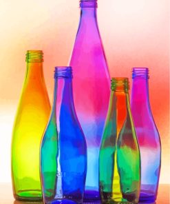 Aesthetic Glass Bottles paint by numbers