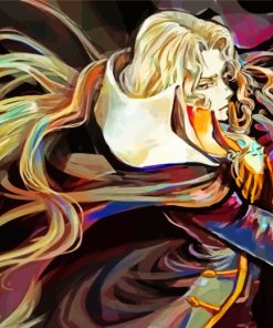 Alucard Castlevania paint by numbers