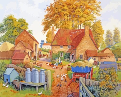 Autumn Countryside paint by numbers