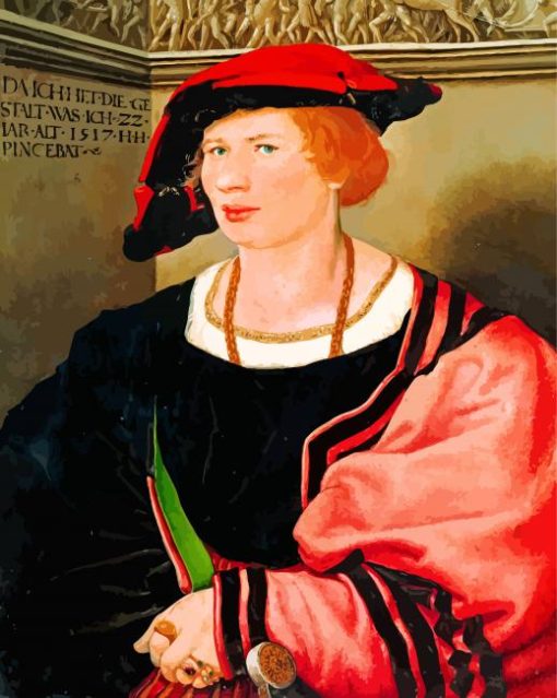 Benedikt Von Hertenstein By Holbein paint by numbers