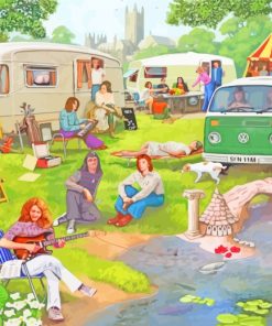 Caravan Holiday paint by numbers