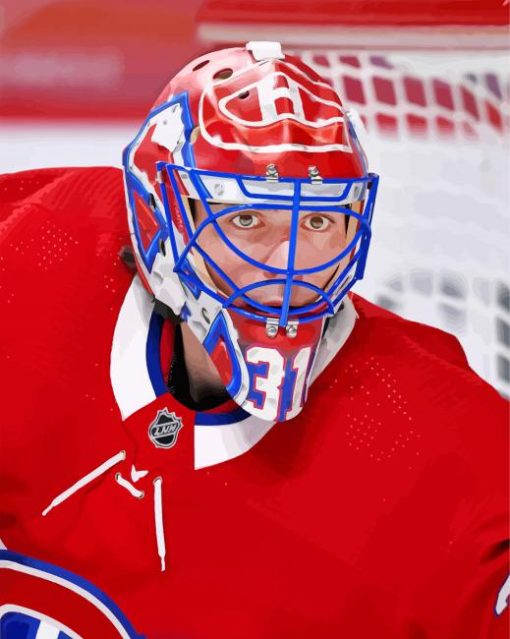 Carey Price Habs Carey paint by numbers