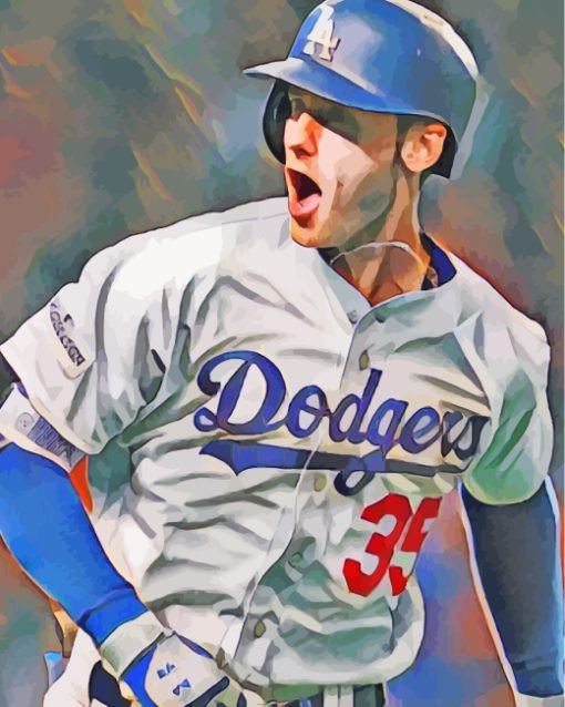 Cody Bellinger Dodgers paint by numbers