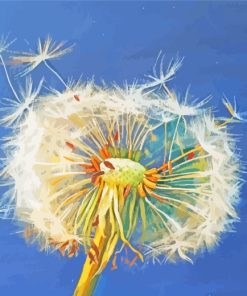 Dandelion Plant Art Paint by numbers