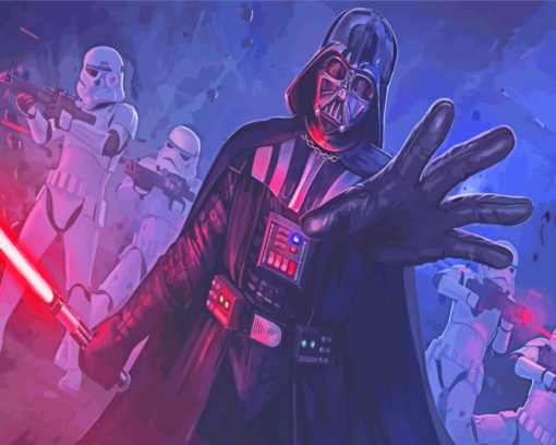 Darth Vader Star Wars Movie paint by numbers