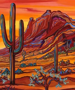 Desert Art paint by numbers