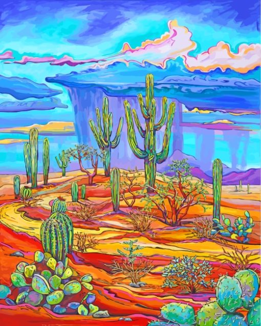 Desert Art paint by numbers