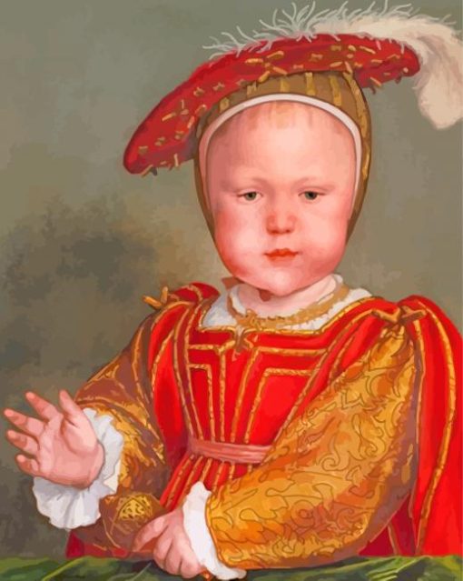 Edward VI As A Child By Holbein paint by numbers