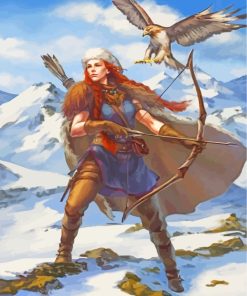 Ginger Girl Hunter paint by numbers