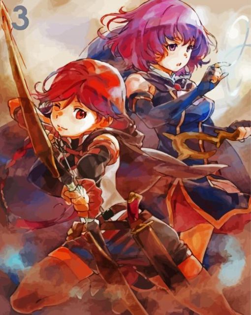 Grimgar Anime paint by numbers