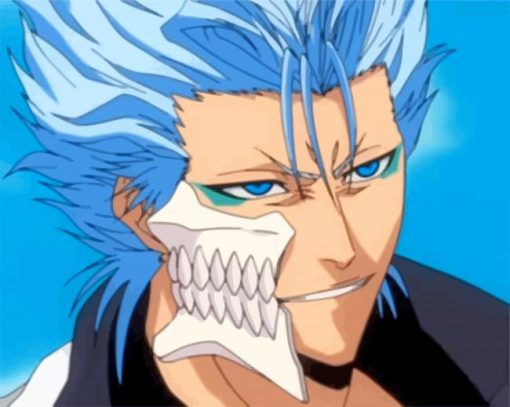 Grimmjow Jaegerjaquez Face paint by numbers