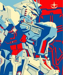 Gundam Illustration paint by numbers