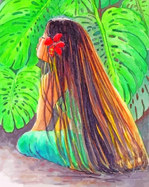 Hawaiian Girls paint by numbers