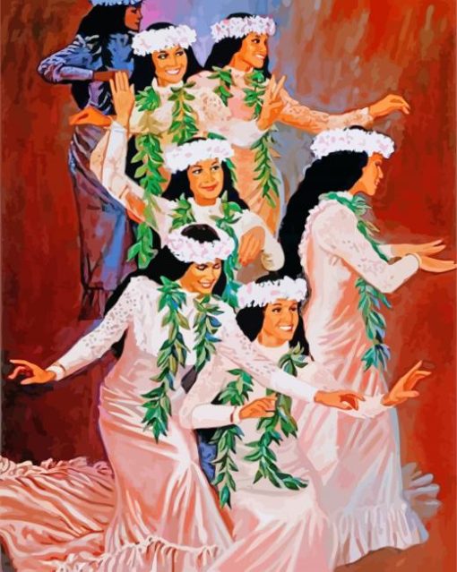 Hawaiian Ladies paint by numbers