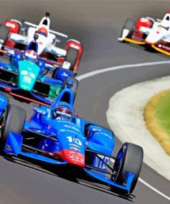 Indy Racing Cars paint by numbers