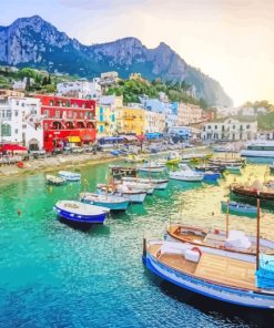 Italy Capri Island paint by numbers