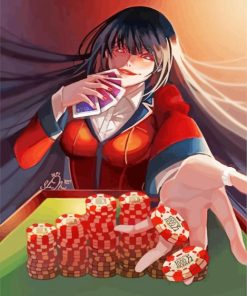 Kakegurui Yumeko Jabami Anime paint by numbers