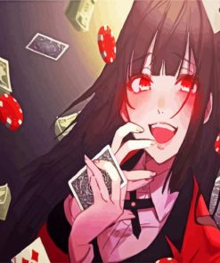 Kakegurui Yumeko Jabami paint by numbers