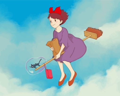 Kikis Delivery Service paint by numbers