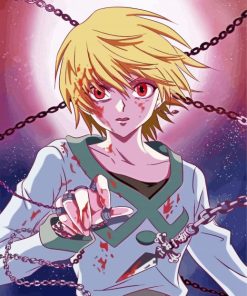 Aesthetic Kurapika Anime paint by numbers