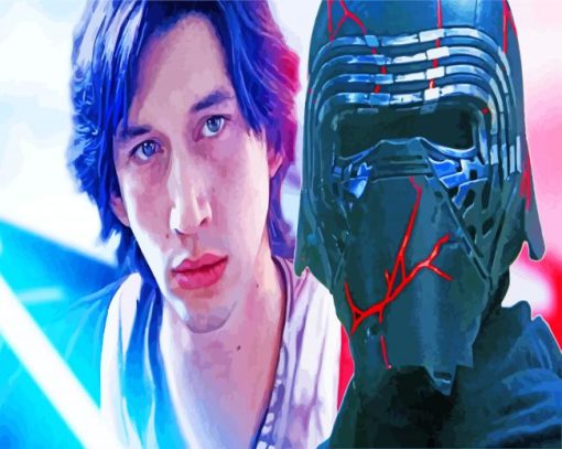 Kylo Ren Star Wars Hero paint by numbers