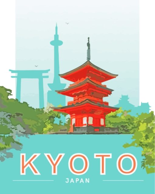 Kyoto Japan paint by numbers