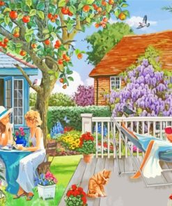 Ladies In Garden paint by numbers