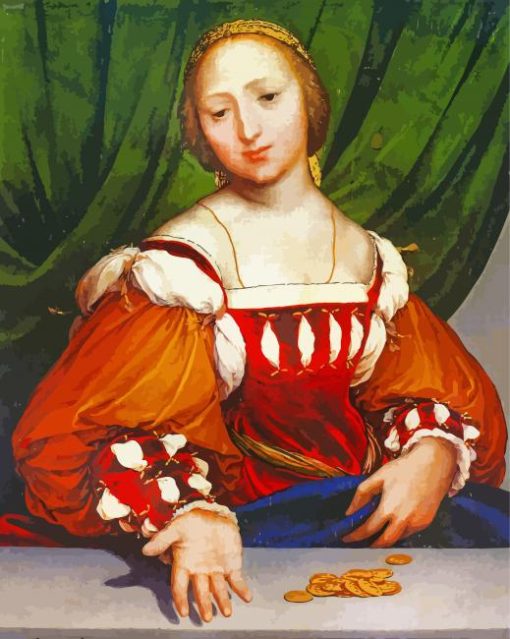 Lais Corinthiaca By Holbein paint by numbers