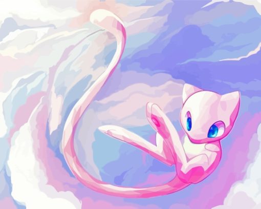 Mew Pokemon Art Paint by numbers