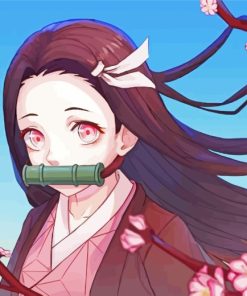 Nezuko Demon Slayer Anime paint by numbers