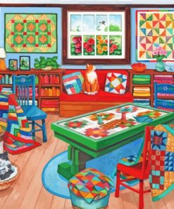 Quilting Room Paint by numbers