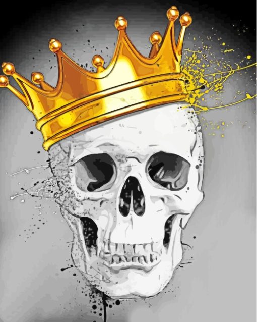 Royal Skull paint by numbers