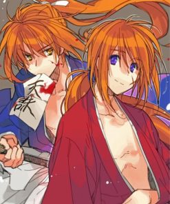 Ruroni Kenshin Anime paint by numbers