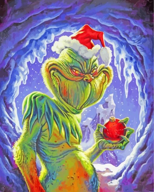 Scary Grinch paint by numbers