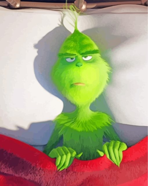 Sleepy Grinch paint by numbers