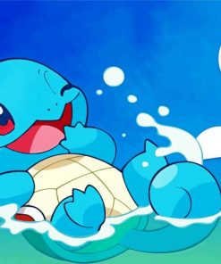 Squirtle Pokemon paint by numbers