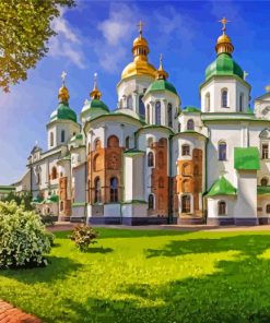 St Sophia Catherdal Kiev paint by numbers