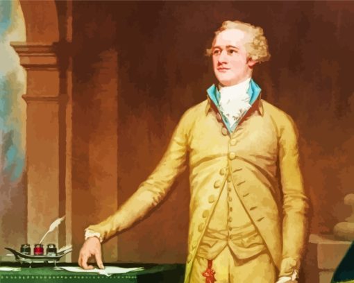 Vintage Alexander Hamilton paint by numbers