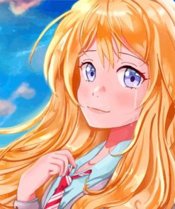 Adorable Kaori Miyazono paint by numbers