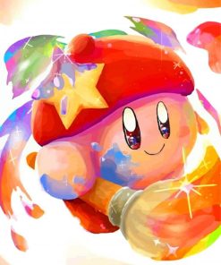 Adorable Kirby paint by numbers