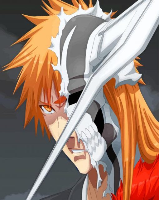 Aesthetic Ichigo Kurosaki Anime paint by numbers