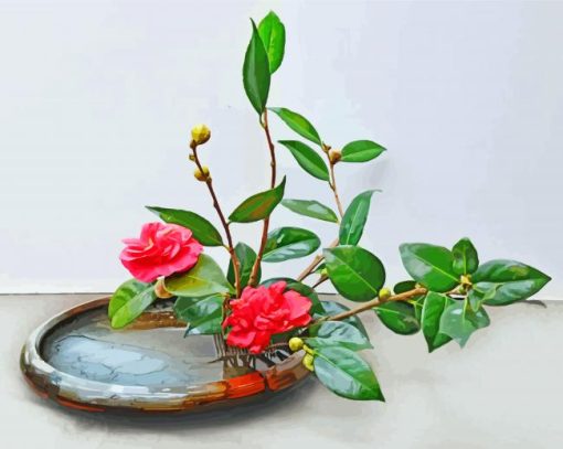 Aesthetic Ikebana paint by numbers