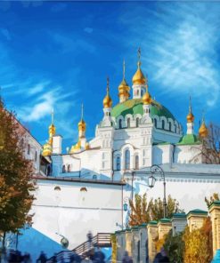 Aesthetic Kiev Pechersk Lavra paint by numbers