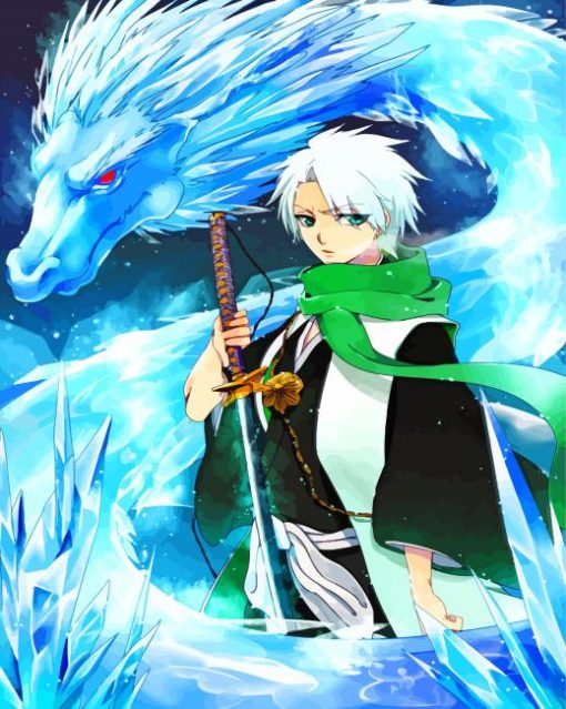 Aesthetic Toshiro Hitsugaya Bleach Anime paint by numbers