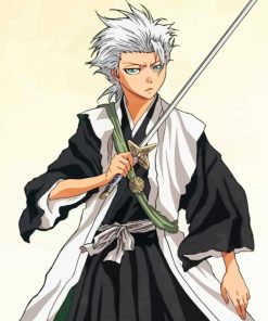 Aesthetic Toshiro Hitsugaya Bleach paint by numbers