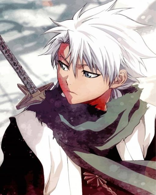 Bleach Anime Toshiro Hitsugaya paint by numbers