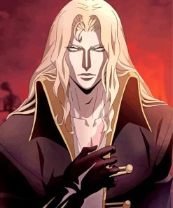 Alucard Castlevania paint by numbers