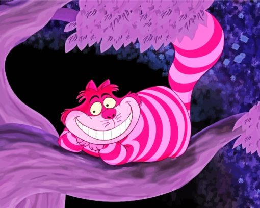 Cheshire Cat paint by numbers