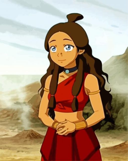 Cute Katara paint by numbers